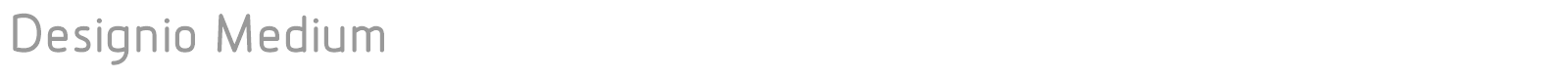 Designio Medium font preview